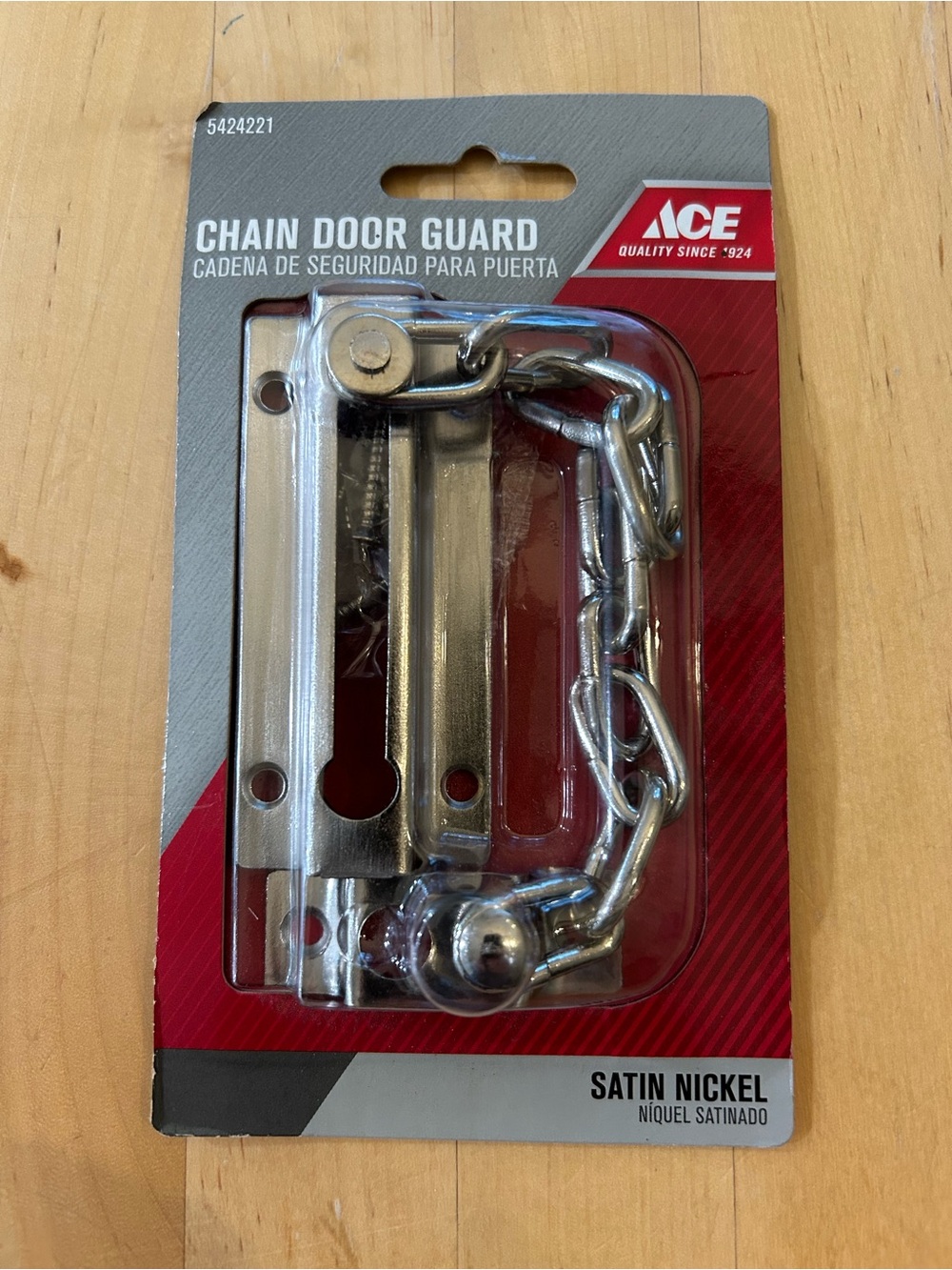 ACE Satin Nickel Chain Door Guard - Silver